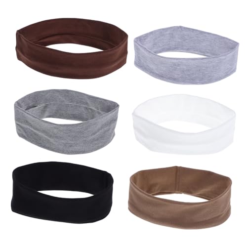 WRITWAA 6stücke Elastische Sport-stirnbänder Für Damen Atmungsaktive Schweißableitende Yoga-haarbänder Für Fitness Laufen Und Sport Haaraccessoires Verschiedenen Farben von WRITWAA