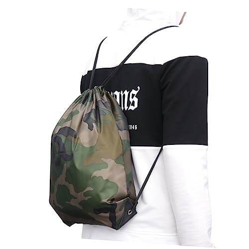 WRITWAA Kordelzug-rucksäcke 6 Stück Camo-Reisetasche für Jungen und Mädchen Erwachsene Strandgebrauch von WRITWAA