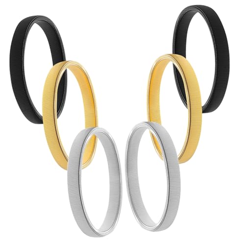 WRITWAA 6er-pack Elastische Armmanschetten – Hemdärmelhalter Strumpfbänder Für Damen Und Herren Dehnbare Ärmelstrumpfbänder Aus Metall von WRITWAA