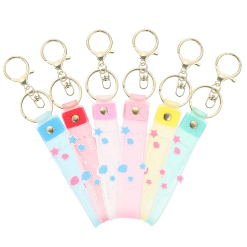 WRITWAA 6st Brief Schlüsselanhänger Personalisierter Foto-schlüsselanhänger Schlüsselanhänger Anpassen Individuelle Schlüsselanhänger Schlüsselbundanhänger Beutelversorgung PVC-weichkleber von WRITWAA