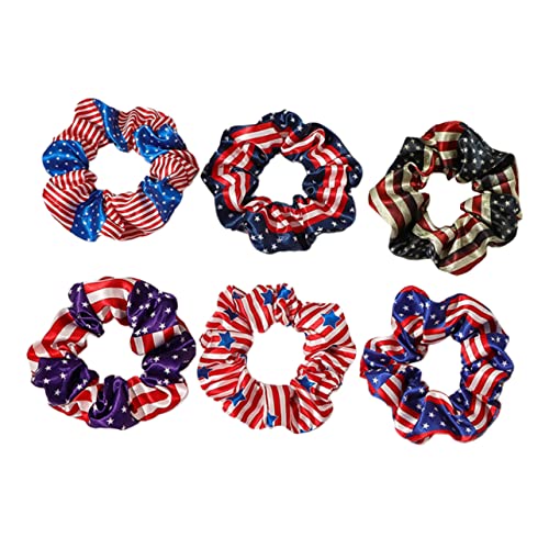 WRITWAA 6stücke Dekorative Haargummis Mit Festival-motiv Modische Haarschmuck Ringe Für Frauen Und Mädchen Bequem Elastisch Für Hochzeiten Partys von WRITWAA