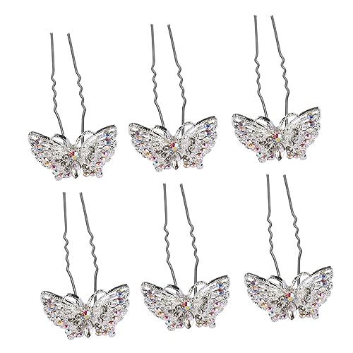 WRITWAA 6stücke Design Haarnadel Kopfbedeckung Haar Zubehör Stilvolle Für Braut Frauen Weibliche von WRITWAA