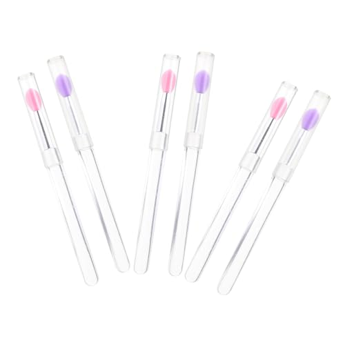 WRITWAA 6stücke Silikon-lidschattenpinsel Mit Abdeckung Silikon Lippenstiftpinsel Für Frauen Lidschatten Applikatoren von WRITWAA