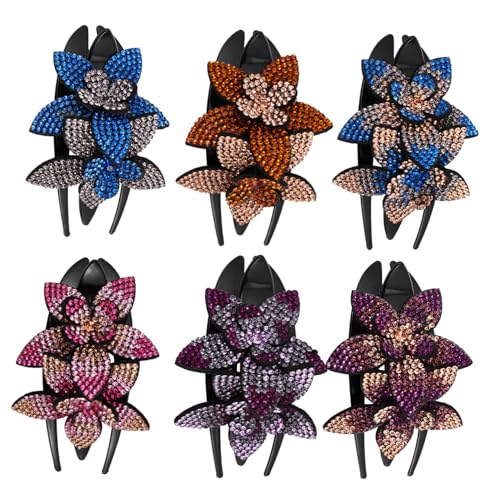WRITWAA 6stücke Strassblumen Drei-zahn Entenschnabel Clip Damen Haarschmuck Accessoires Für Hochzeit Bräute Mädchen WRITWAA 6stücke Strassblumen Drei-zahn Entenschnabel Clip Damen Haarschmuck Accessoires Für Hochzeit Bräute Mädchen von WRITWAA