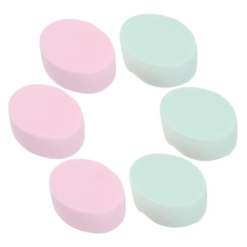 WRITWAA 6stücke Teilige Make-up-kissen-quaste Für Foundation-keile Puder-foundation-pinsel Make-up-schwamm Trocken Und Nass Anwendbar Für Gesicht Augen Und Wangen von WRITWAA