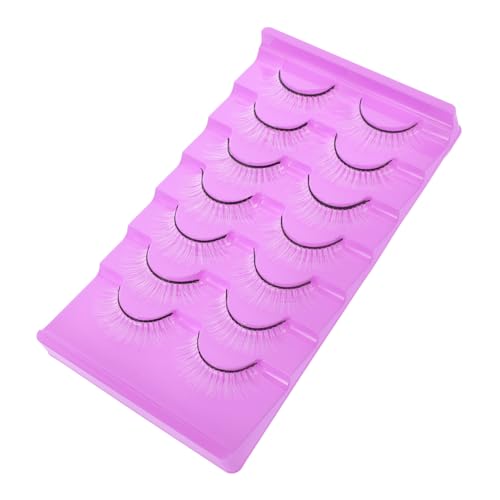 WRITWAA 7 Paare Falsche Wimpern geburtstagstonie geburtstagszig white lashes Geschenkidee gefälschte wimpern für frauen sehen zart weiße Wimpern Künstliche Wimpern für die Party Kunstfaser von WRITWAA