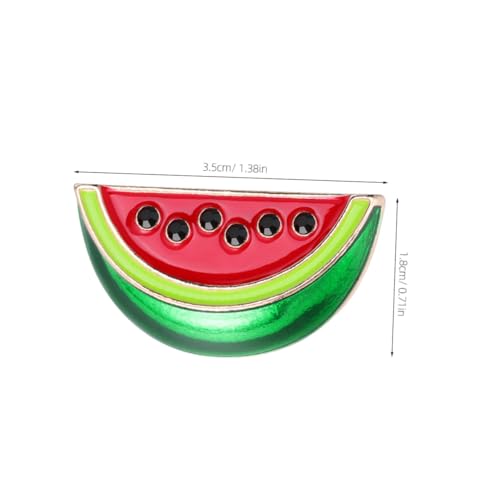 WRITWAA 7 Stück Kreative Wassermelonen broschen Cartoon Frucht Anstecker aus Langlebiger Legierung für Frauen Modische Kleidung Accessoire für Cardigans Schals Partys und Alltag von WRITWAA