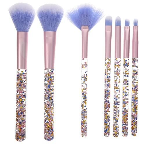 WRITWAA 7 Stück Teiliges Make Up Pinselset für Transparentes Design Vielseitig Einsetzbar für Lidschatten Grundierung und Mehr Hochwertige Weiche Borsten für Präzise Anwendung und von WRITWAA