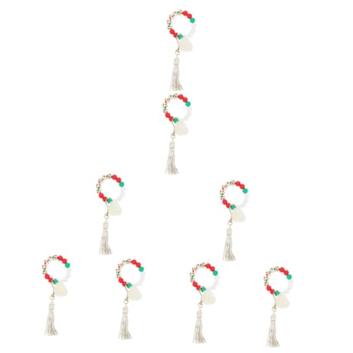WRITWAA 8 STK Quaste Fellknäuel Armband Kunsthandwerk-Anhänger Schlüsselanhänger wrihnachtsbaumschmuck weihnachstbaumschmuck dekorativer Schlüsselanhänger mit Quaste Taschenanhänger von WRITWAA