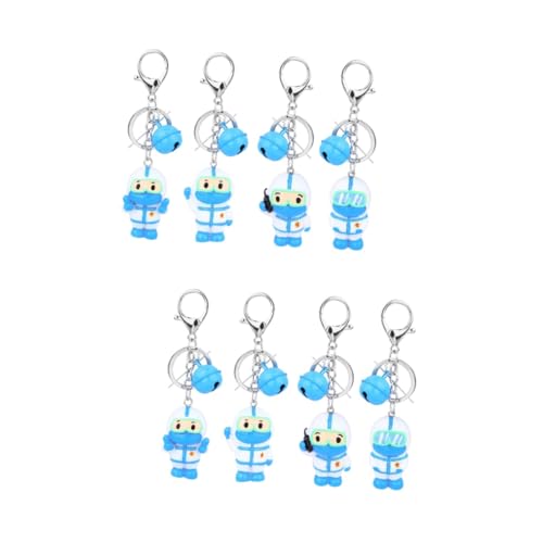 WRITWAA 8 STK Schlüsselanhänger plastikenten bastelzeug handwerkskunst Keychain Geschenkidee schöüsselanhäger Desktop- Krankenschwesterpuppe Sammlermodell Schlüsselbund Metall Weiß von WRITWAA