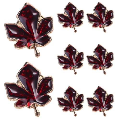 WRITWAA 8 Stück Emaille-Anstecknadeln mit Ahornblättern: Kanadische Ahornblatt-Brosche, Anstecknadel aus Metall, Anstecker, Souvenirs für Thanksgiving – Herbstblätter-Brosche für Kleider, WRITWAA 8 Stück Emaille-Anstecknadeln mit Ahornblättern: Kanadische Ahornblatt-Brosche, Anstecknadel aus Metall, Anstecker, Souvenirs für Thanksgiving – Herbstblätter-Brosche für Kleider, von WRITWAA