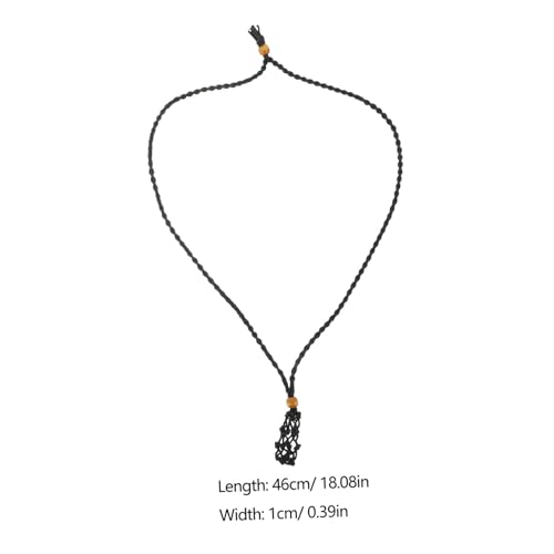WRITWAA 8 Stück Handgewebte Kristallanhänger Halskette Teiliges Verstellbar Netz Design aus Geflochtenem Seil Leichter Schmuck für Damen und Herren Langlebig und Komfortabel Tragbar von WRITWAA