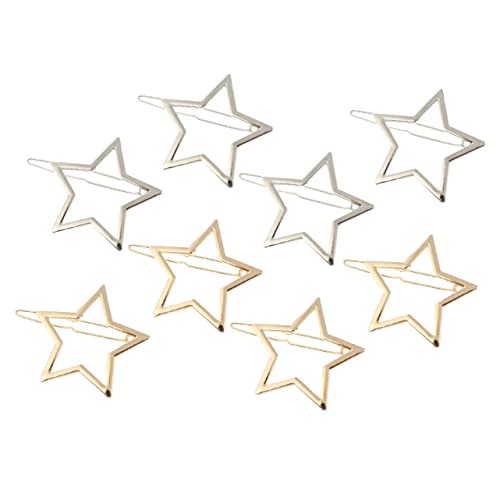 WRITWAA 8stücke Hohl Fünf-sterne Haarspangen Damen-haarschmuck Haar Dekorationen Für Geburtstagsfeiern Hochzeiten Und Partys von WRITWAA