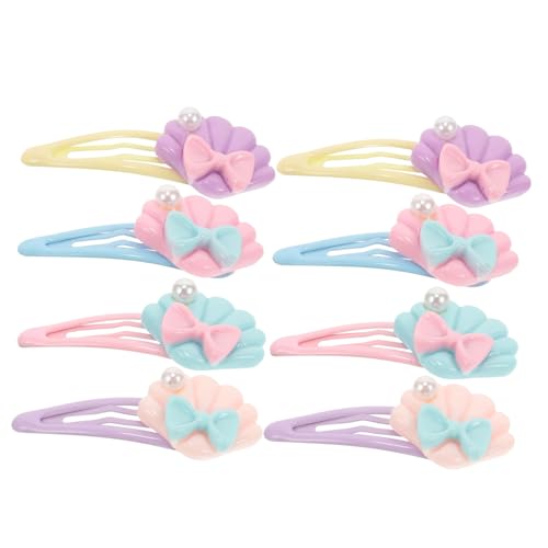 WRITWAA 8stücke Kleine Haarspangen Aus Kunstharz Mit Druckknöpfen Dekorative Haarspangen Für Damen Und Mädchen Kawaii Haarschmuck Für Kurzes Haar Accessoires Für Alltag Und Anlässe von WRITWAA