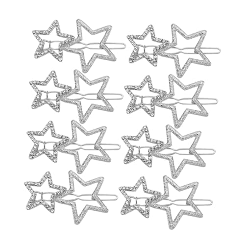 WRITWAA 8stücke Stern Haarspangen Glitzernde Haarnadel Damen Haar Styling Clips Seitlich Dekorative Haarschmuck Für Teenager von WRITWAA