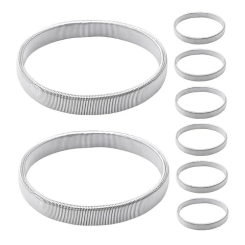 WRITWAA 8 Stück Teiliges Elastisches Ärmelhalter aus Metall mit Verstellbaren Rutschfesten Armbändern für Damen und Herren Bequemes Stretch Design für Formelle und Outfits von WRITWAA