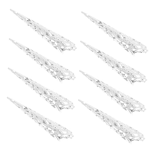 WRITWAA 8 Stück Alte Königin Fingernagel Klaue Nagelringe für Damen Antike Fingerkralle Fingernagel Nagelringe Kostüm Requisiten für Festivals und Cosplay von WRITWAA