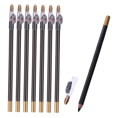WRITWAA 2-In-1 Augenbrauenstift mit Anspitzer Einfach zu Verwenden für Frauen Make Up Zubehör 8 Stück von WRITWAA