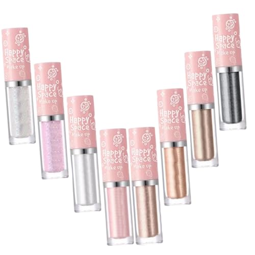 WRITWAA 8stücke Flüssiger Glitzer-lidschatten Lidschatten-stick Augen-make-up Für Frauen Mädchen Make-up-eyeliner Augen-design-tool von WRITWAA