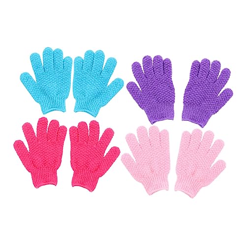 WRITWAA 8stücke Exfolierende Körperhandschuhe Tiefenreinigung Und Entfernung Abgestorbener Hautzellen Für Sanfte Hautpflege Durchblutung Für Damen Und Herren von WRITWAA