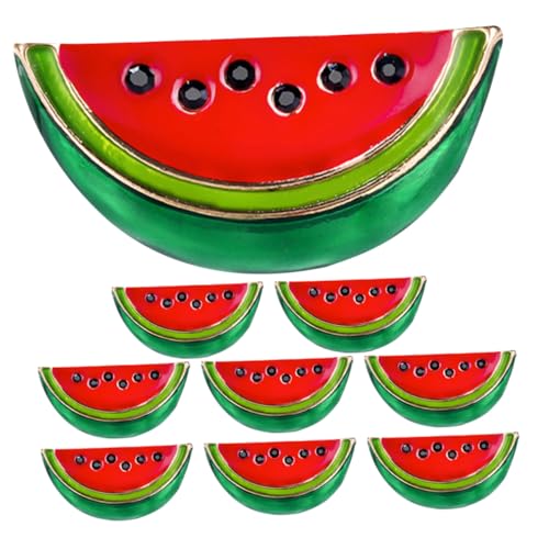 WRITWAA 9 Stück Teiliges Wassermelonen Broschen Bunte Emaille Anstecknadeln aus Langlebiger Legierung Modische Frucht-pins für Jacken Pullover Taschen Sommerlicher Schmuck für Frauen und von WRITWAA
