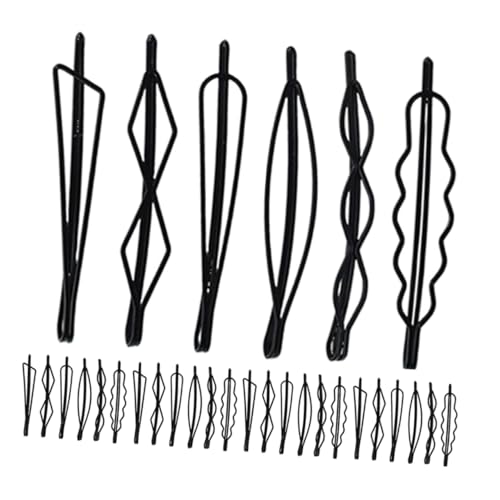 WRITWAA 90 Stück Teiliges Vintage Haarnadel Schwarz Bobby Pins mit Starkem Leichter Metall Haarklammer Vielseitig für Damen und Mädchen Minimalistisches Design für Alltag und von WRITWAA