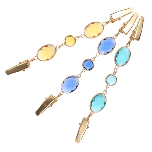WRITWAA 9stücke Teiliges Damen Strickjacken Clips Aus Glas-kristall Elegante Broschen Für Pullover Und Schals Clip Für Cardigans Gelb Marineblau von WRITWAA