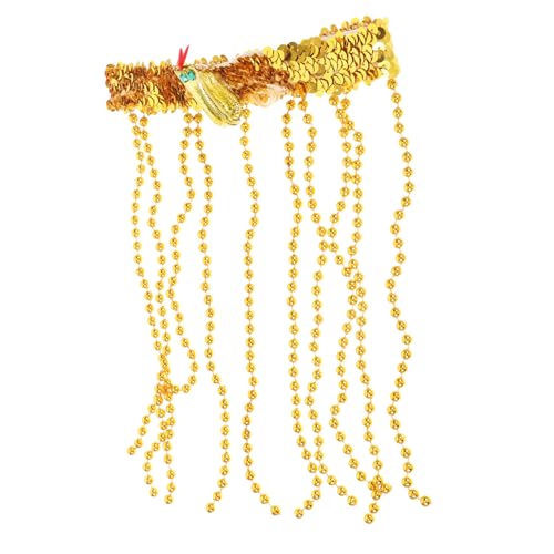 WRITWAA Ägyptisches Kostümzubehör Kopfschmuck Mit Schlangenperlen Goldene Schlangenschnalle Für Damen Pailletten-stirnband Für Halloween WRITWAA Ägyptisches Kostümzubehör Kopfschmuck Mit Schlangenperlen Goldene Schlangenschnalle Für Damen Pailletten-stirnband Für Halloween von WRITWAA