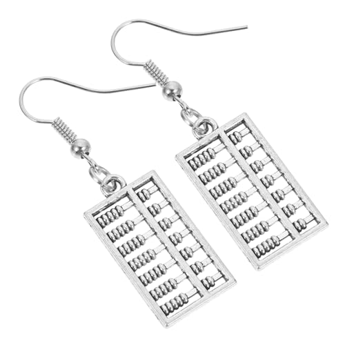 WRITWAA Abacus Ohrringe Damen Schmuck Handgefertigt Leicht Tragen Abacus Anhänger Dangle Ohrringe für Mathelehrerinnen Schule Alltag Party Geschenk von WRITWAA