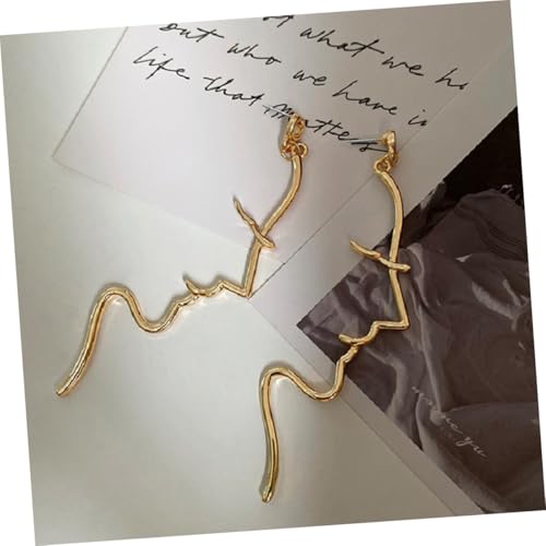 WRITWAA Abstrakte Damen Ohrringe Gesicht Linie Leicht Hängend Elegante Geometrische Ohrstecker Kunstvoll Schmuck für Alltag Party Hochzeit von WRITWAA