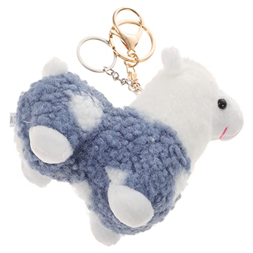 WRITWAA Alpaka-Anhänger Kuscheltier Schlüsselanhänger shöne bescherung Valentine Auktionspaddel Eule Schlüsselanhänger dekorativer Anhänger DIY Anhänger Charms Legierung Blue von WRITWAA