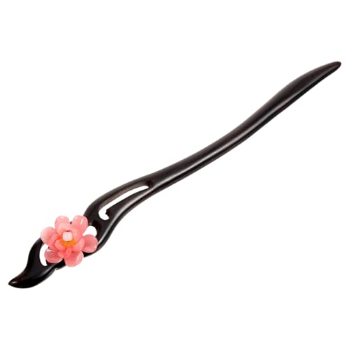 WRITWAA Vintage Chinesischer Haarstab Aus Holz Mit Blumen Antike Haarstäbchen Für Damen Zur Dekoration Von Hochsteckfrisuren Für Diy-hairstyles Und Chinesische Kostüme von WRITWAA