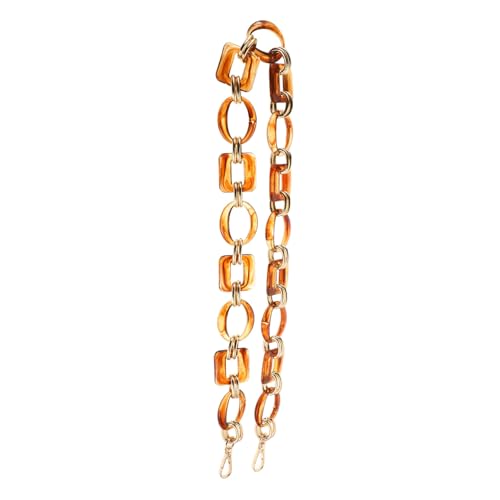 WRITWAA Amberfarbene Schultergurt Ersatzkette mit Goldenem Drehverschluss für Handtaschen und Umhängetaschen und Wetterfest WRITWAA Amberfarbene Schultergurt Ersatzkette mit Goldenem Drehverschluss für Handtaschen und Umhängetaschen und Wetterfest von WRITWAA