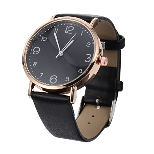 WRITWAA Damenarmbanduhr Lederarmband Minimalistisch Retro Uhr Für Frauen Modische Quarzuhr Stilvolle Armbanduhr Für Alltag Und Besondere Anlässe von WRITWAA