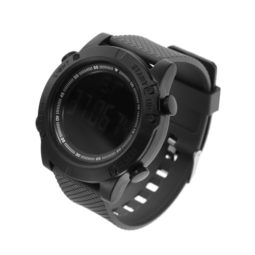 WRITWAA Anschauen plastikenten Outdoor Uhr The Alarm Plastikuhr Wrist Watches for Men Herrenuhr Schülerarmbanduhr Business-Uhr Uhren Leuchtende Uhr Elektronische Uhr Rostfreier Stahl Black von WRITWAA