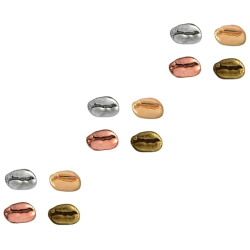 WRITWAA Anzug Pin Coffee Kaffeebohnen-brosche 12 Stk Brosche Aus Legierung Kreative Brosche Legierte Brustnadel Bohnen Brosche Kaffeebohnen Kleidung Legierungsstift Kaffeebohnen Anstecker von WRITWAA