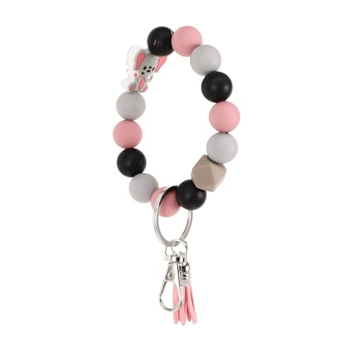 WRITWAA Schlüsselanhänger Mit Silikonperlen Und Elefantenmotiv Kreativer Schlüsselhalter Für Damen Für Zu Feiertagen Und Anlässe von WRITWAA