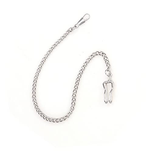 WRITWAA Auto Schlüsselanhänger Silberne Schlangenkette Auto Zubehör Silbernes Autozubehör Hosenkette Taschenkette Uhr Kette Gürtelkette Männer Uhrkette Taschenuhr Dropshipping von WRITWAA