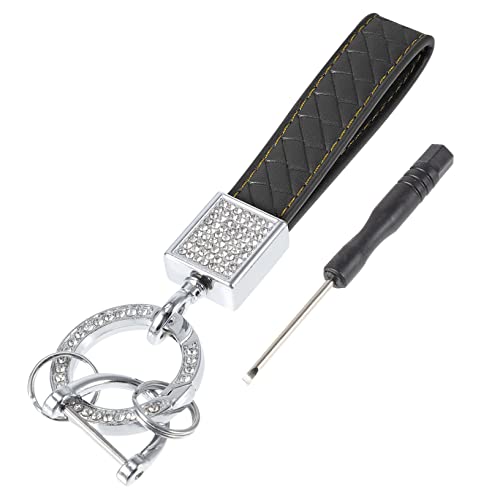 WRITWAA Auto Schlüsselanhänger Uhrenhalter Karabinerhaken Für Schlüsselanhänger Bling Autoschlüsselhalter Damenteile Geldbörse Lanyards Abnehmbare Schlüsselanhänger Schmuck Metall Black von WRITWAA