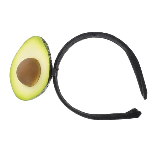 WRITWAA Avocado Stirnband Realistisches Frucht Haarband Lustiges Party Accessoire Für Geburtstag Halloween Kostüm Zubehör Grün Kopfbedeckung von WRITWAA
