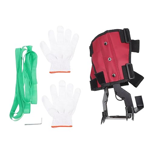 WRITWAA Baumkletterausrüstung Stahlkletterspikes rutschfeste Langlebige Kletterschuhe mit Scharfen Zacken Komfortabel und Sicher für Ernte Jagd und Baumarbeiten von WRITWAA