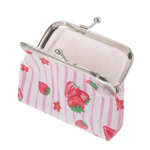 WRITWAA Damen-geldbörse Mini-geldbörse Mit Obst-Print Wechseltasche Stoff Aus Zinklegierung Geeignet Für Reisen Einkaufen Tägliches Tragen Toller Frauentag von WRITWAA