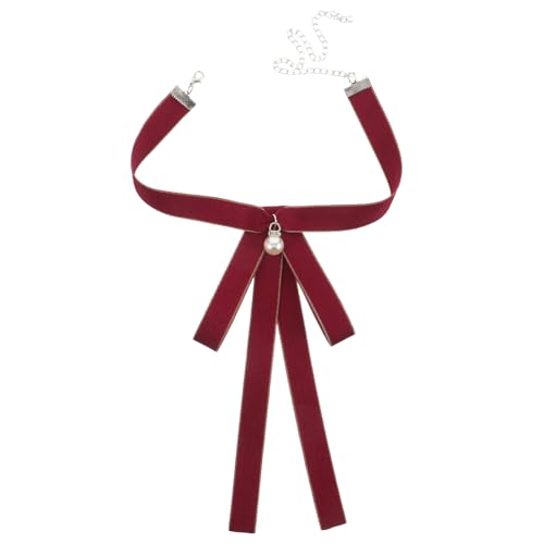 WRITWAA Bequeme Krawatte für Schuluniformen Hochzeiten Cosplay und Veranstaltungen Stilvolles Design Weinrot WRITWAA Bequeme Krawatte für Schuluniformen Hochzeiten Cosplay und Veranstaltungen Stilvolles Design Weinrot von WRITWAA