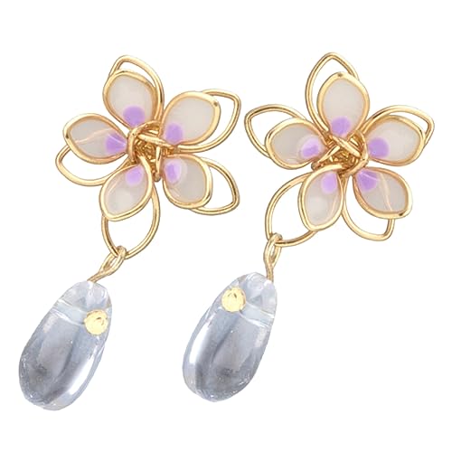 WRITWAA Tropfenohrring-set Wassertropfen-creolen Personalisierter Blumen-ohrschmuck für Damen für Besondere Anlässe WRITWAA Tropfenohrring-set Wassertropfen-creolen Personalisierter Blumen-ohrschmuck für Damen für Besondere Anlässe von WRITWAA