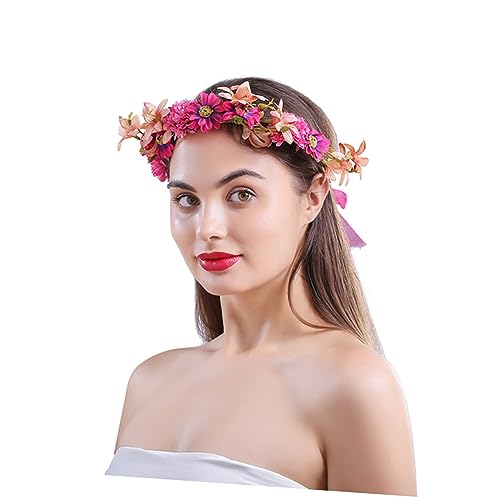 WRITWAA Blumen-haarreif Aus Kunstmaterial Leicht Und Detailreich Sonnenblumen-design Für Festivitäten Und Performances Stabile Kopfbedeckung Dekoratives Party-accessoire von WRITWAA