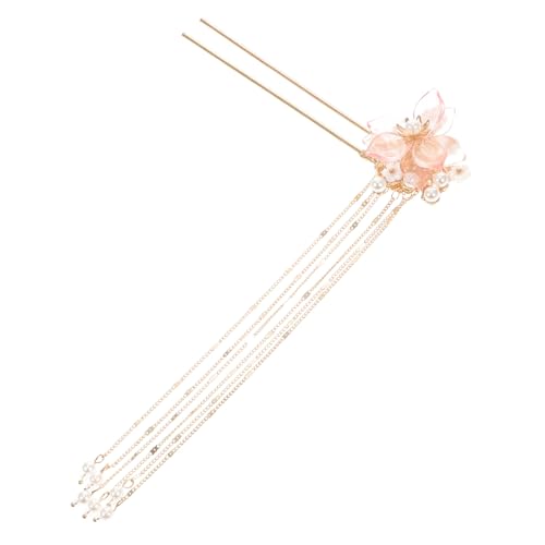 WRITWAA Blumen-haarstab Mit Quaste Chinesischer Stil Haarschmuck Für Mädchen Perfektes Accessoire Für Traditionelle Hanfu-kleidung Und Besondere Anlässe von WRITWAA