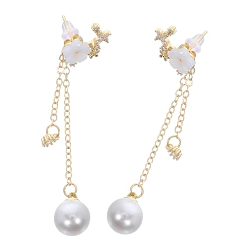 WRITWAA Boho Blumen Ohrhänger mit Quasten Leichte Lange Tassel Ohrringe mit Muschel Design für Damen Vielseitig zu Sommeroutfits Partys und Alltag Kombinierbar von WRITWAA