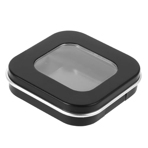 WRITWAA Box Lidschattenbox Leer Lidschattenteller Einzel Lidschattenetui Lidschatten Leerteller Kunststoff Schwarz von WRITWAA