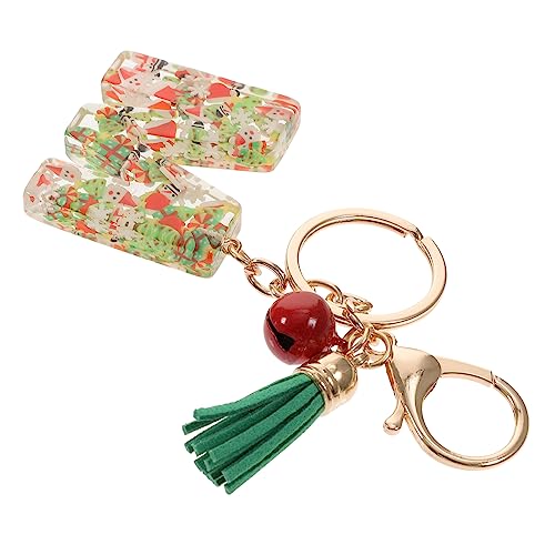 WRITWAA Buchstaben Schlüsselanhänger Resin Handgemachter Weihnachts Schlüsselring Für Taschen Und Rucksäcke Einzigartiger Bag Charm Für Und von WRITWAA