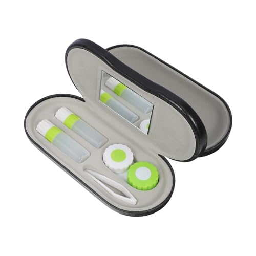 WRITWAA Brillenbox Für Kontaktlinsen Und Sonnenbrillen Brillenetui Aus Hochwertigem Material Brillenbehälter Für Lesebrillen Und Gläser Objektivbeutel Zur Aufbewahrung Tragbarer Lagerung c von WRITWAA